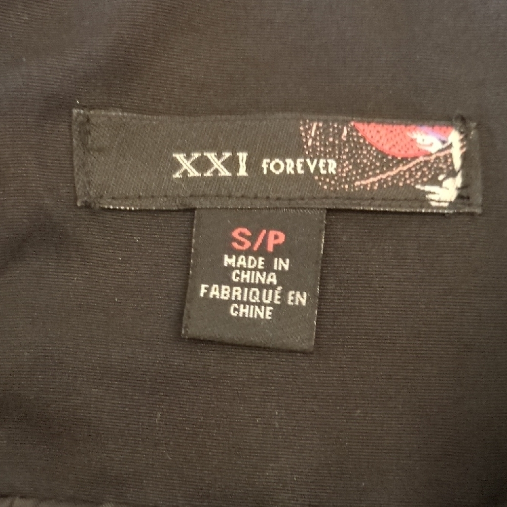 Forever 21 Charcoal and Black Bow Mini Skirt - Picture 2 of 5